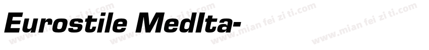 Eurostile MedIta字体转换